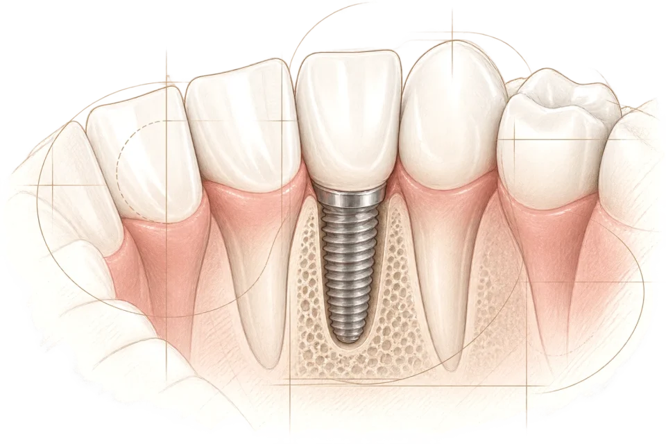 Implant dentaire unitaire
